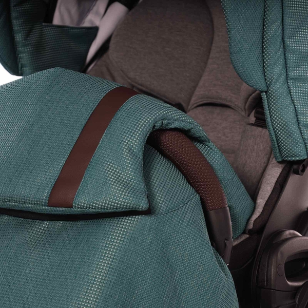 Універсальна коляска 2 в 1 Junama Space Waffle 03, зелений (J-SpW-03) - Pampik - 21