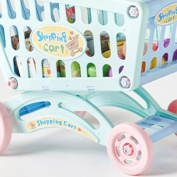 Дитячий візок для покупок у супермаркеті Urmywo, блакитний (661-537blue) - Pampik - 4