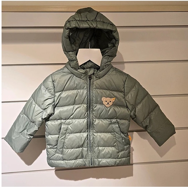 Куртка пуховая Steiff стеганная с капюшоном, 3 мес, оливковый (6513509/13245) - Pampik - 5