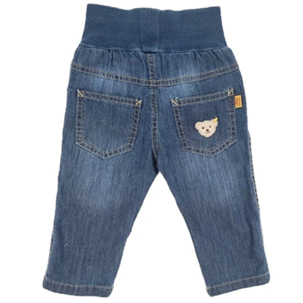 Джинси Steiff, котон/джинс, 6-9 міс., синій (6512724/13228) - Pampik - 2
