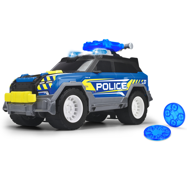 Функціональне авто Dickie Toys Поліція, стрільба дисками, звук, світло, 30 см (3306022) - Pampik - 2