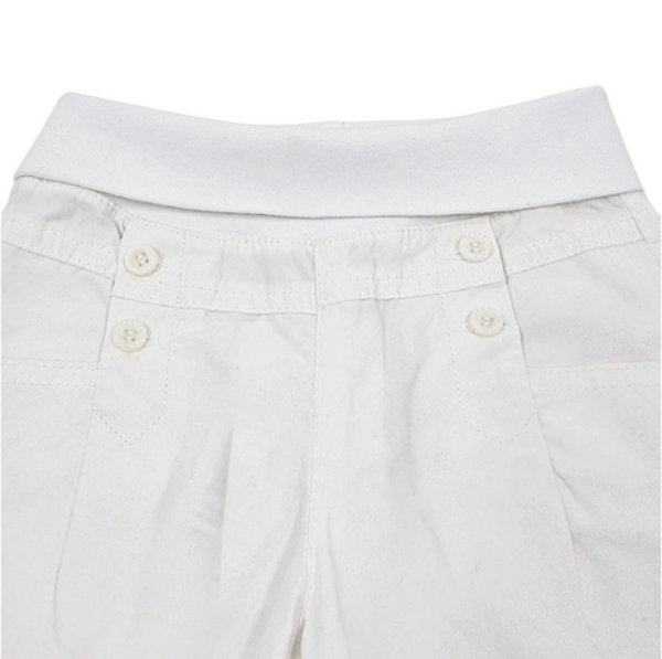 Брюки котоновые Steiff, хлопок, 6-9 мес., белый (6512964/12800) - Pampik - 4