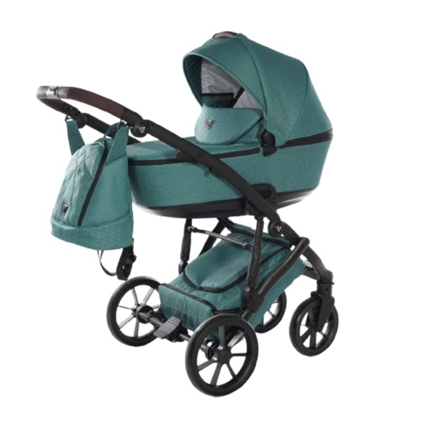 Універсальна коляска 2 в 1 Junama Space Waffle 03, зелений (J-SpW-03) - Pampik