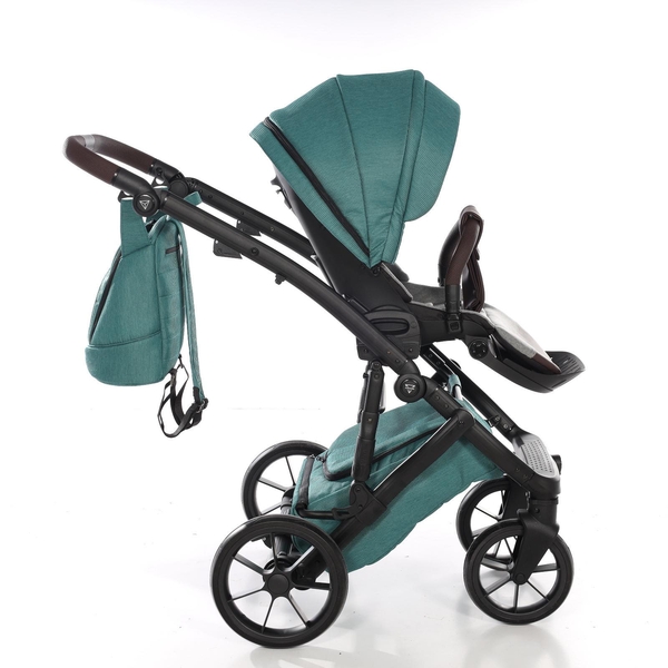 Універсальна коляска 2 в 1 Junama Space Waffle 03, зелений (J-SpW-03) - Pampik - 9