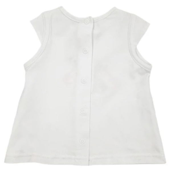 Футболка для девочки Steiff, коттон, 2 мес, белый (6312111/7441) - Pampik - 2