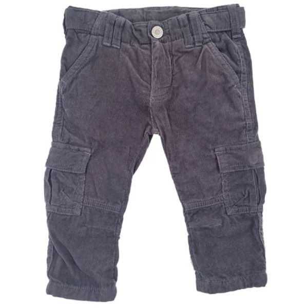 Брюки вельветовые Steiff, котон, 6-9 мес., темно-серый (6443614/11247) - Pampik