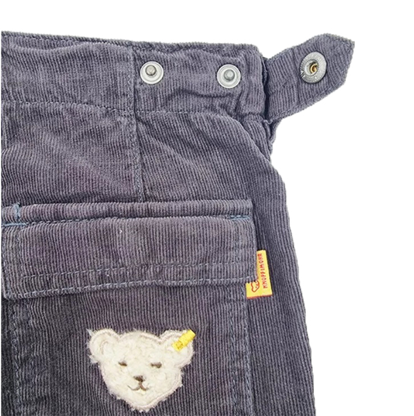 Брюки вельветовые Steiff, котон, 6-9 мес., темно-серый (6443614/11247) - Pampik - 4