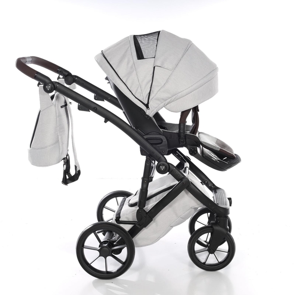 Універсальна коляска 2 в 1 Junama Space Waffle 01, сірий (J-SpW-01) - Pampik - 12