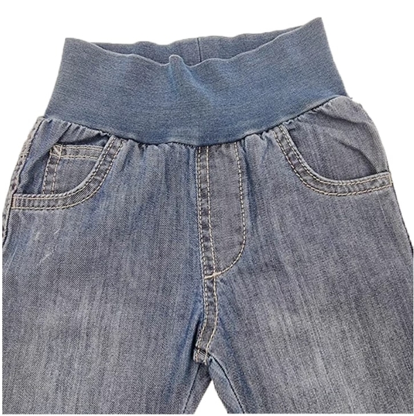 Джинси Steiff, котон/джинс, 6-9 міс., синій (6512724/13228) - Pampik - 3