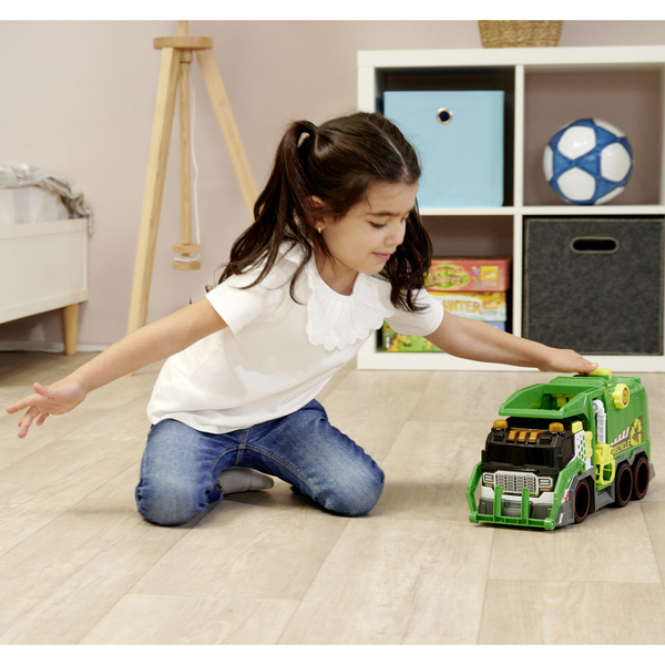 Функціональний автомобіль Dickie Toys Сміттєвоз з контейнером, звук, світло, 41 см (3307001) - Pampik - 11