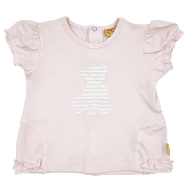 Футболка для девочки Steiff, котон, 2 мес, розовый (6312211/7810) - Pampik