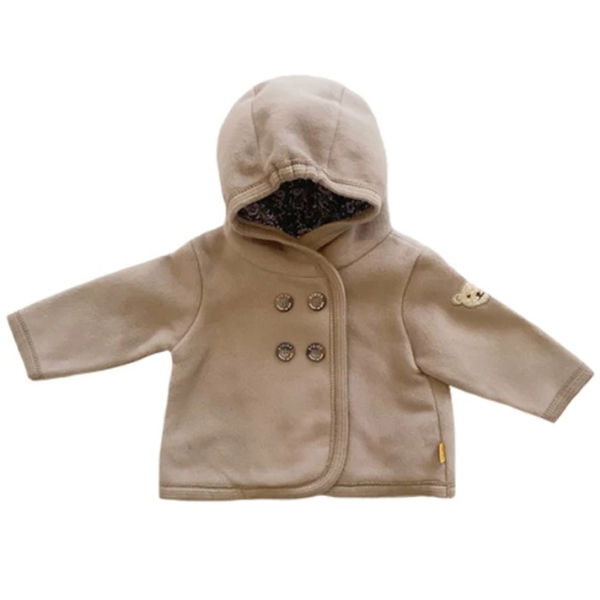 Кофточка флисовая Steiff, 3 мес, бежевый (6442109/11113) - Pampik