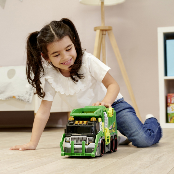 Функціональний автомобіль Dickie Toys Сміттєвоз з контейнером, звук, світло, 41 см (3307001) - Pampik - 13