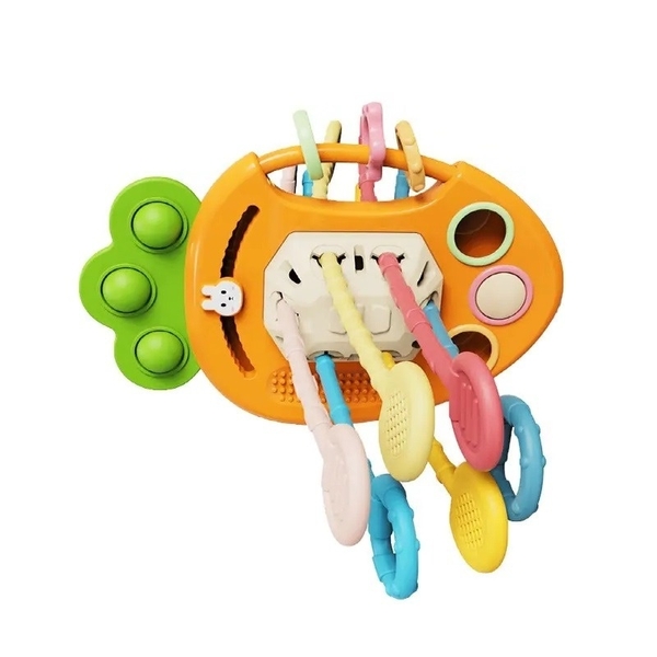 Дитяча розвиваюча тактильна іграшка Urmywo Морквинка (FXB-2) - Pampik