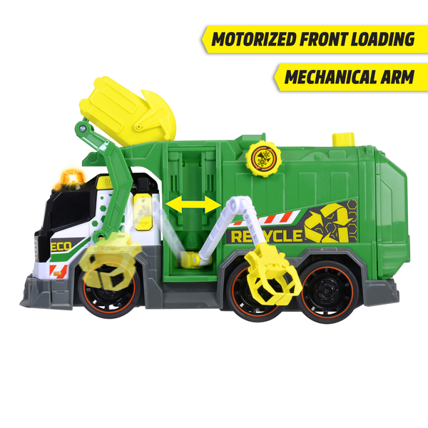 Функціональний автомобіль Dickie Toys Сміттєвоз з контейнером, звук, світло, 41 см (3307001) - Pampik - 3
