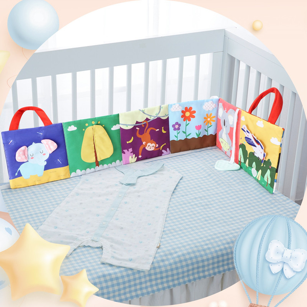 Дитяча розвиваюча текстильна книга Urmywo (UMWLBS01AY) - Pampik - 4