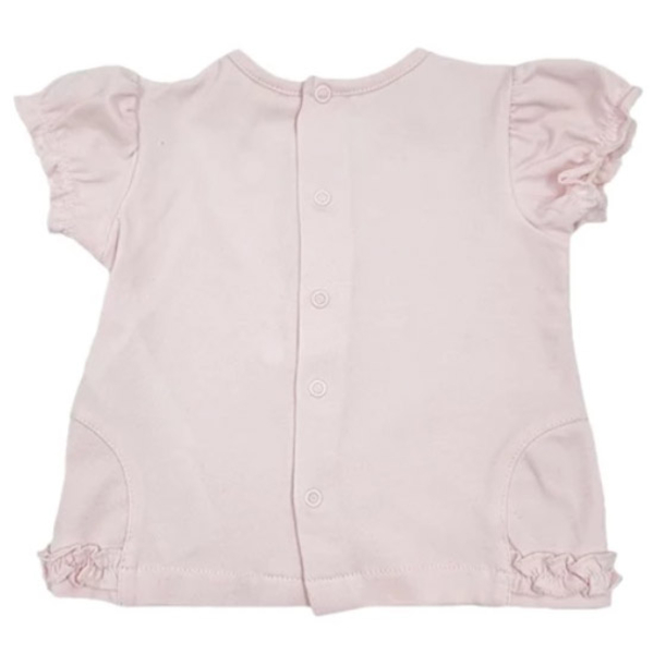 Футболка для девочки Steiff, котон, 2 мес, розовый (6312211/7810) - Pampik - 2