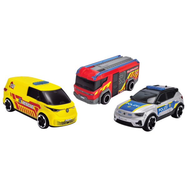Ігровий набір Dickie Toys Команда SOS: поліція, швидка та пожежна машини (3712028) - Pampik