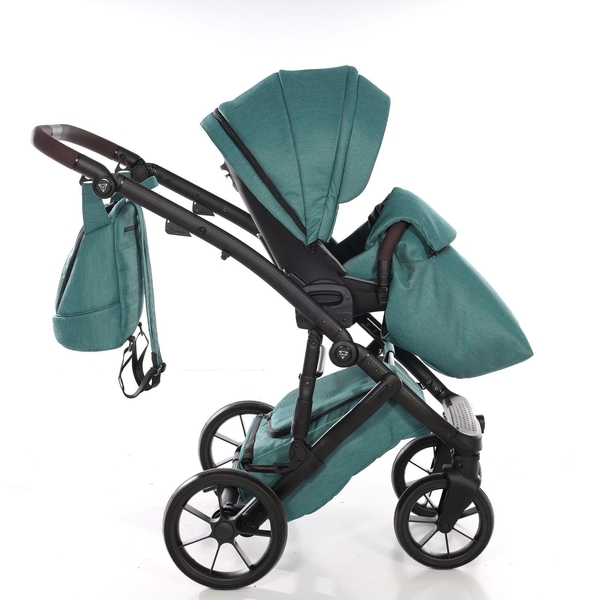 Універсальна коляска 2 в 1 Junama Space Waffle 03, зелений (J-SpW-03) - Pampik - 13