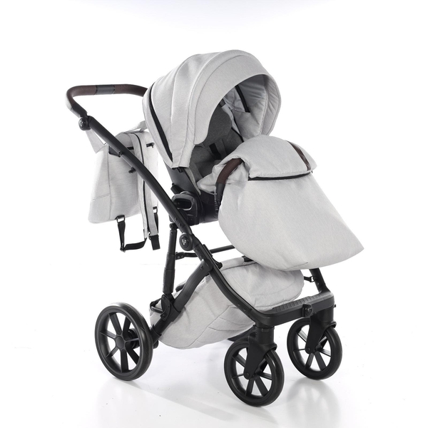 Універсальна коляска 2 в 1 Junama Space Waffle 01, сірий (J-SpW-01) - Pampik - 13