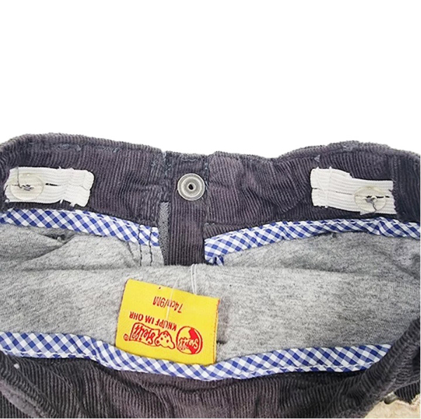 Брюки вельветовые Steiff, котон, 6-9 мес., темно-серый (6443614/11247) - Pampik - 5