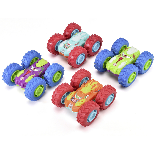 Машинка Dickie Toys Монстр-перевертыш, 4 вида, 10 см, 1 шт. в ассортименте (3751004) - Pampik