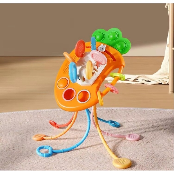 Дитяча розвиваюча тактильна іграшка Urmywo Морквинка (FXB-2) - Pampik - 3