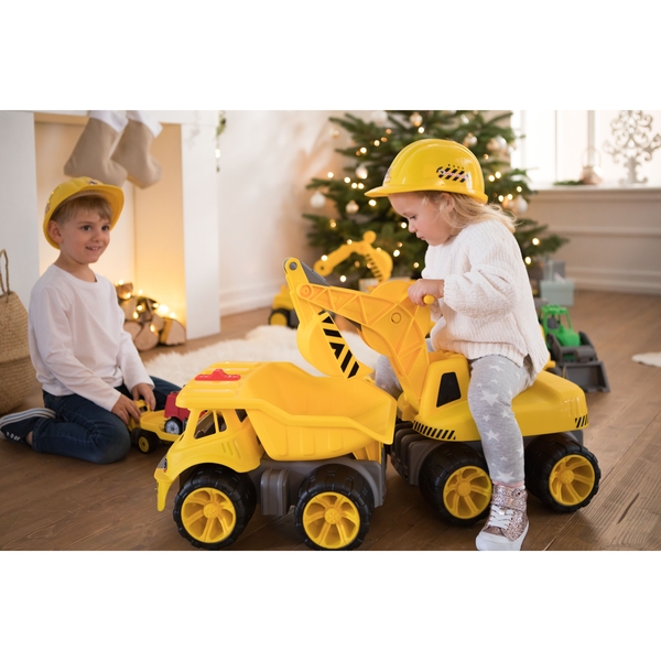 Екскаватор Big для катання малюка, жовтий (55811) - Pampik - 12