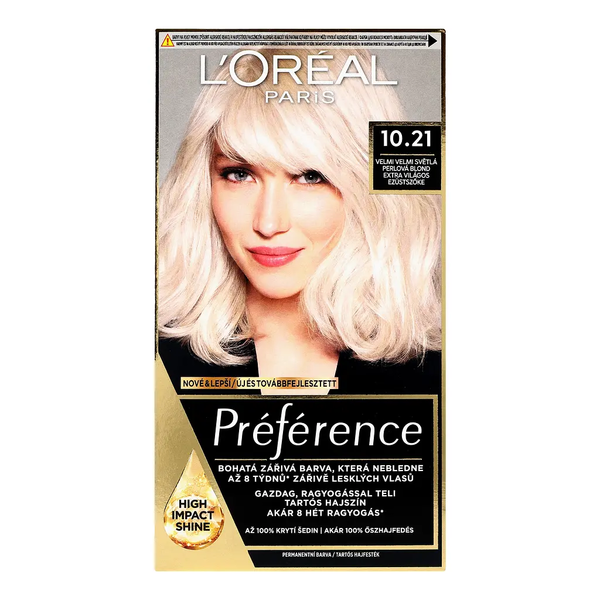 Стійка фарба для волосся L'Oreal Paris Preference 10.21 Stockholm Very Very Light Pearl Blonde 174 мл - Pampik - 3