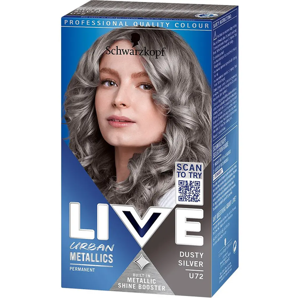 Фарба для волосся Schwarzkopf Live Urban Metallics U72 Dusty Silver - Pampik