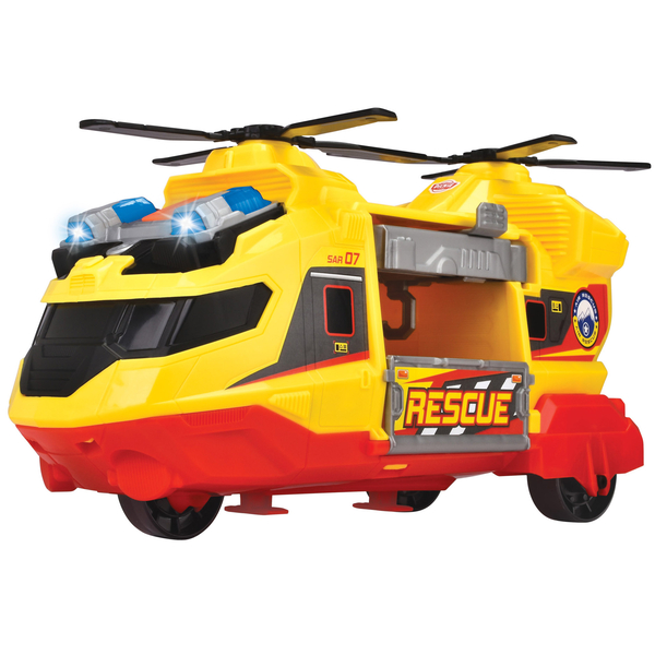 Функциональный вертолет Dickie Toys Служба спасения с носилками, звук, свет, 30 см (3306023) - Pampik
