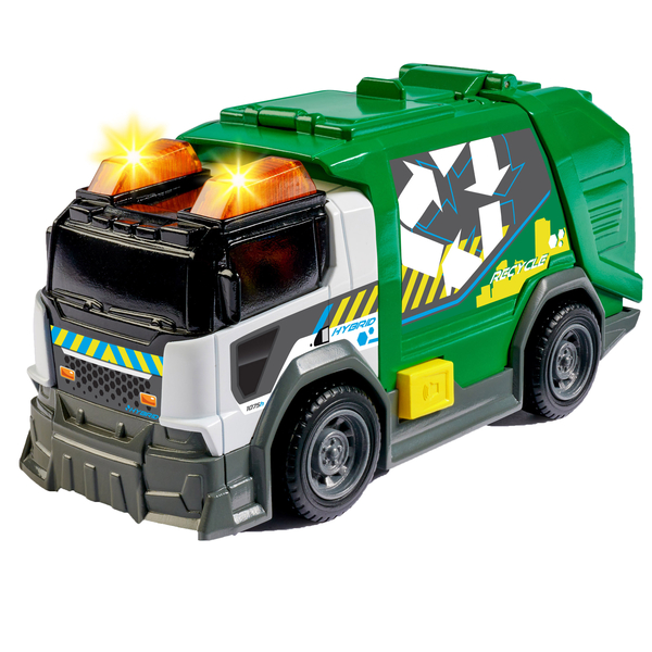 Сміттєвоз Dickie Toys Прибирач міста з відкривним контейнером, звук, світло, 15 см (3302029) - Pampik