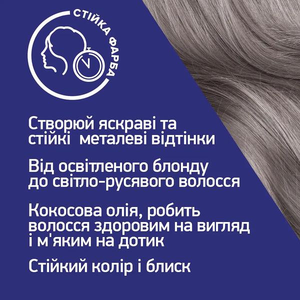 Фарба для волосся Schwarzkopf Live Urban Metallics U72 Dusty Silver - Pampik - 6