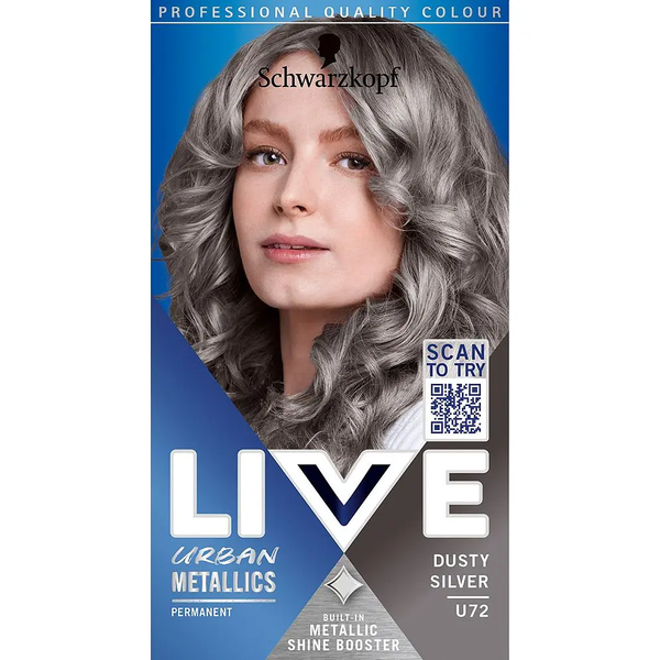 Фарба для волосся Schwarzkopf Live Urban Metallics U72 Dusty Silver - Pampik - 2