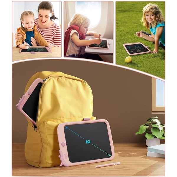 Дитячий LCD планшет для малювання Urmywo Єдиноріг 10” Multicolor, рожевий (UК1009pink) - Pampik - 5