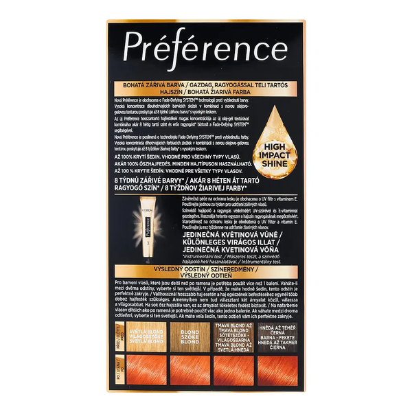 Стійка фарба для волосся L'Oreal Paris Preference 7.4 Kupferblond 174 мл - Pampik - 4