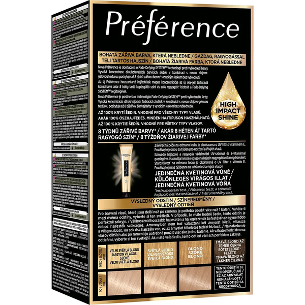 Стойкая краска для волос L'Oreal Paris Preference 9.1 Oslo Viking Ash Blonde 174 мл - Pampik - 2