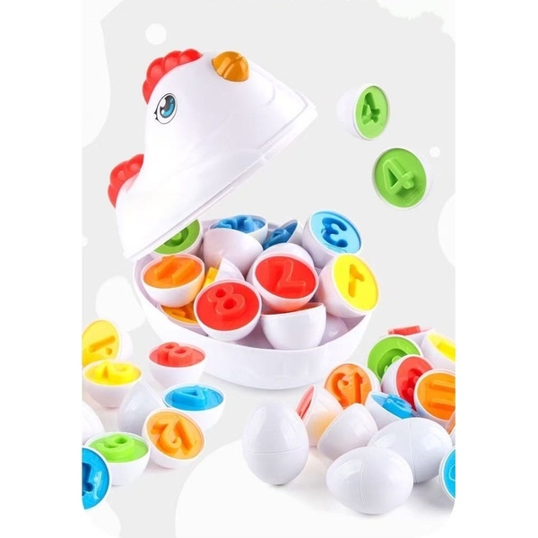 Развивающий набор сортер-головоломка Urmywo Наседка, цифры (DF20) - Pampik - 6