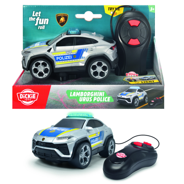 Поліцейська машина на дистанційному керуванні Dickie Toys Ламборгіні Урус, зі світлом, 13 см (3712023) - Pampik - 7