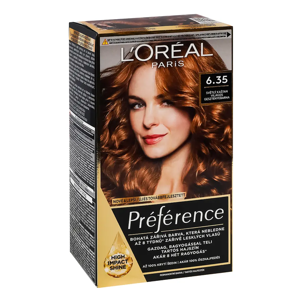 Стійка фарба для волосся L'Oreal Paris Preference 6.35 Havana Light Amber 174 мл - Pampik