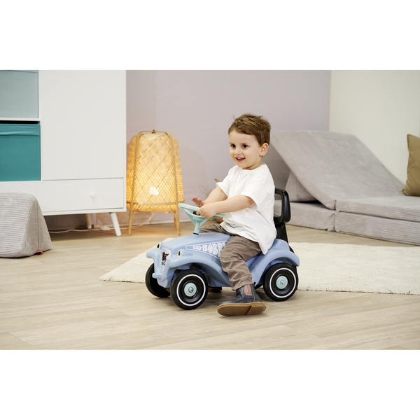 Машинка 2 в 1 Big для катання малюка, зі спинкою, блакитний (56145) - Pampik - 9