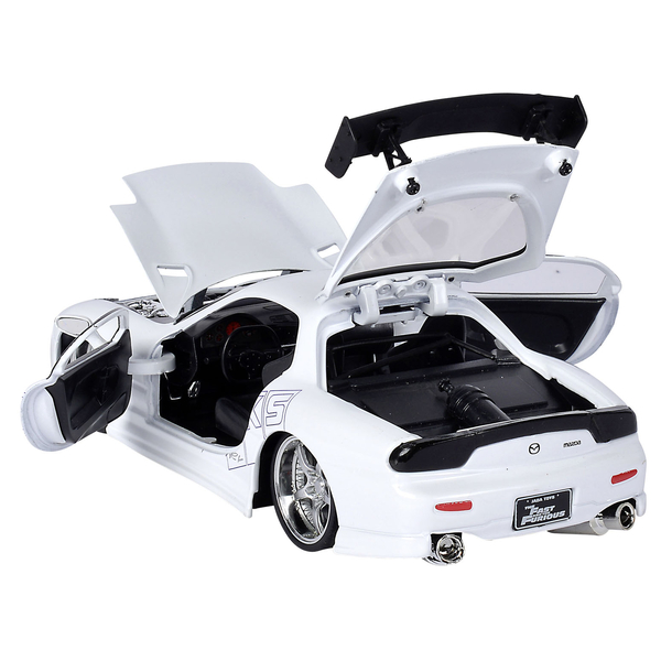 Машина металева Jada Форсаж Мазда RX-7 (1993),1:24, білий (253203065) - Pampik - 10