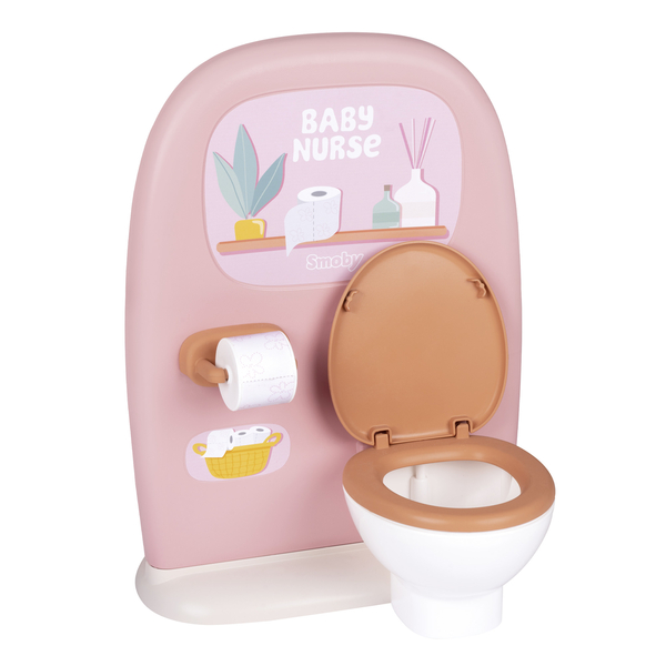 Ігровий набір Smoby Бебі Ньорс. Терракотова пудра. Ванна кімната (7600220500) - Pampik