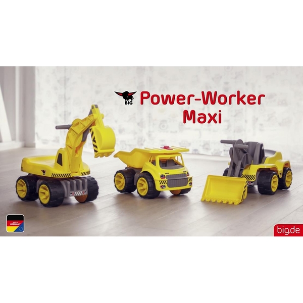 Навантажувач Big Максі для катання малюка, жовто-сірий (55813) - Pampik - 5