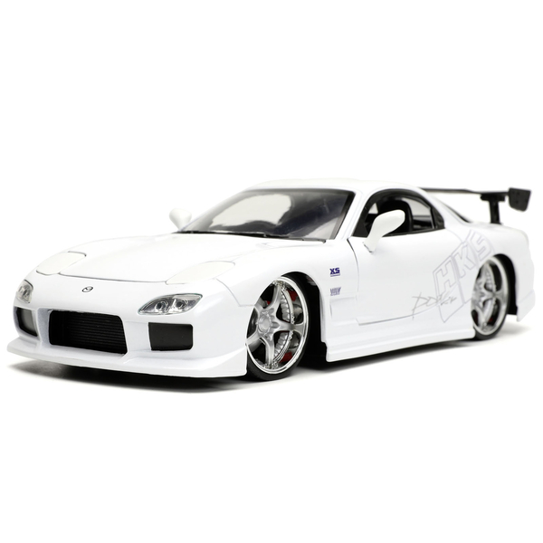 Машина металева Jada Форсаж Мазда RX-7 (1993),1:24, білий (253203065) - Pampik