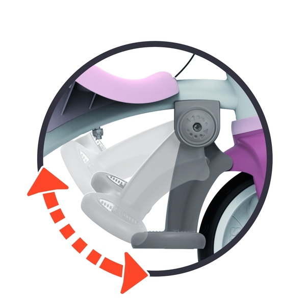 Трехколесный велосипед 3 в 1 Smoby Toys Би Муви Комфорт, розовый (740415) - Pampik - 8