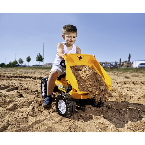 Трактор педальный Big Самосвал Джим Дампер для катания малыша, желтый (56568) - Pampik - 5
