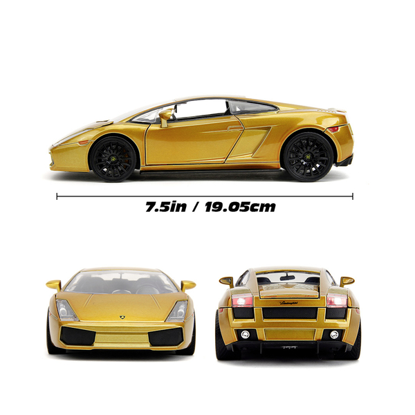 Машина металева Jada Форсаж Ламборгіні Галлардо, 1:24, жовтий (253203089) - Pampik - 15