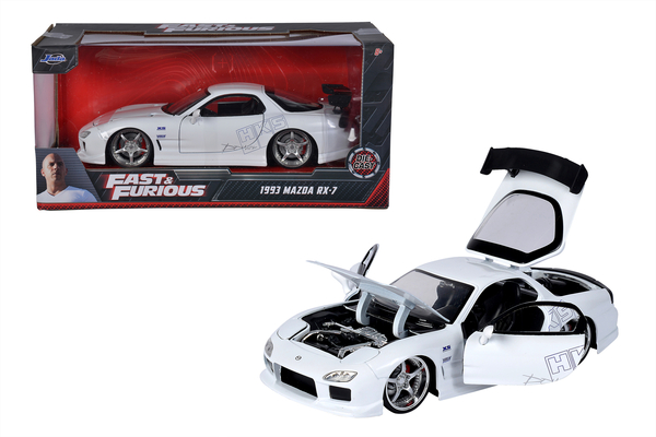 Машина металева Jada Форсаж Мазда RX-7 (1993),1:24, білий (253203065) - Pampik - 13