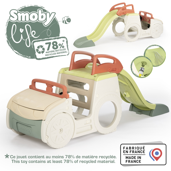 Игровой центр Smoby Life Автомобиль путешественника с горкой и песочницей (7600840207) - Pampik - 3
